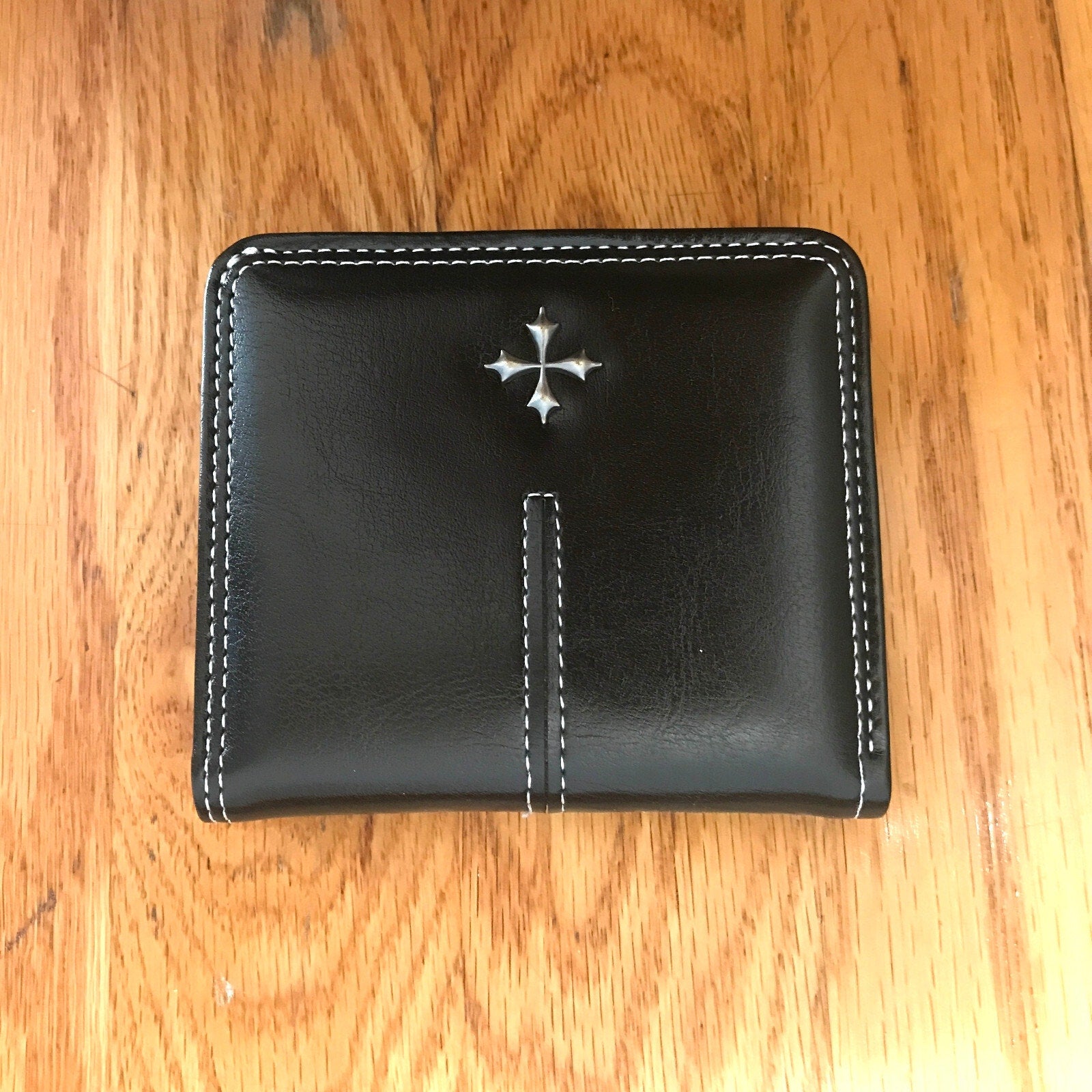 Goth Punk Lolita Visual Kei Steampunk Victorian Cross Zip Up ID Card Holder