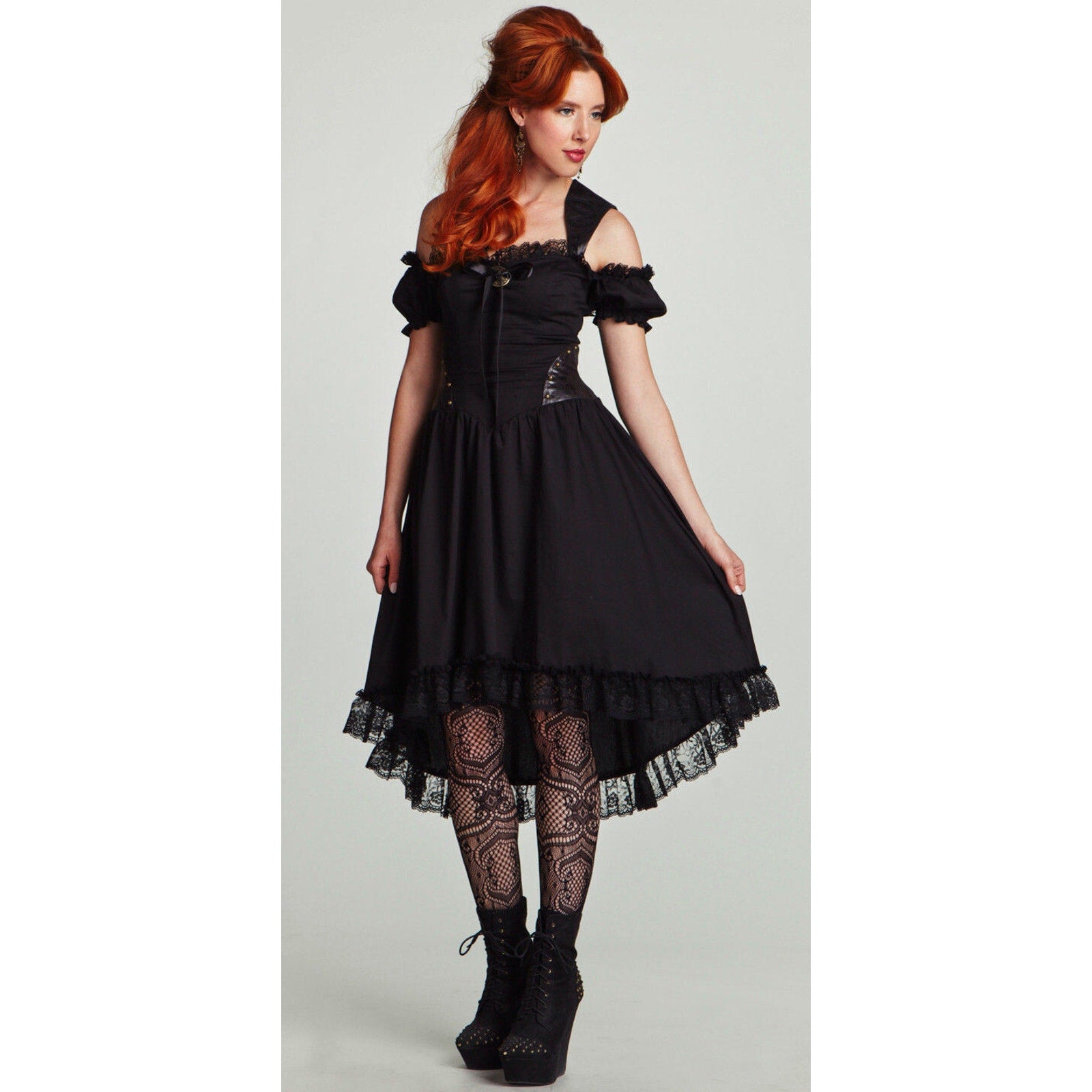 Vintage Lip Service Winchester Steampunk Victorian Gothic Lolita Fairy Dress XS