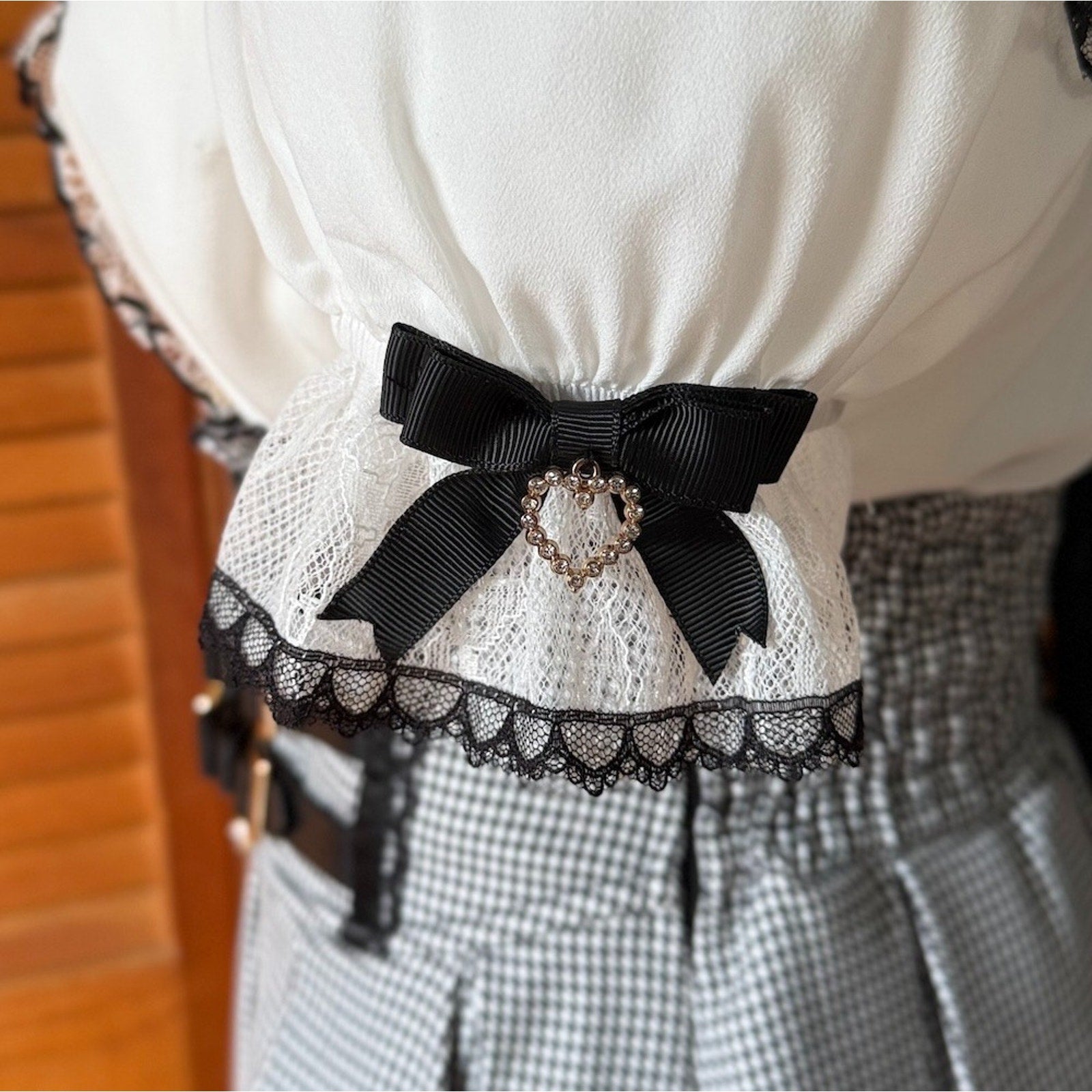 J-Fashion Jirai Kei Gyaru Harajuku Black White Top & Skirt Set Up Outfit