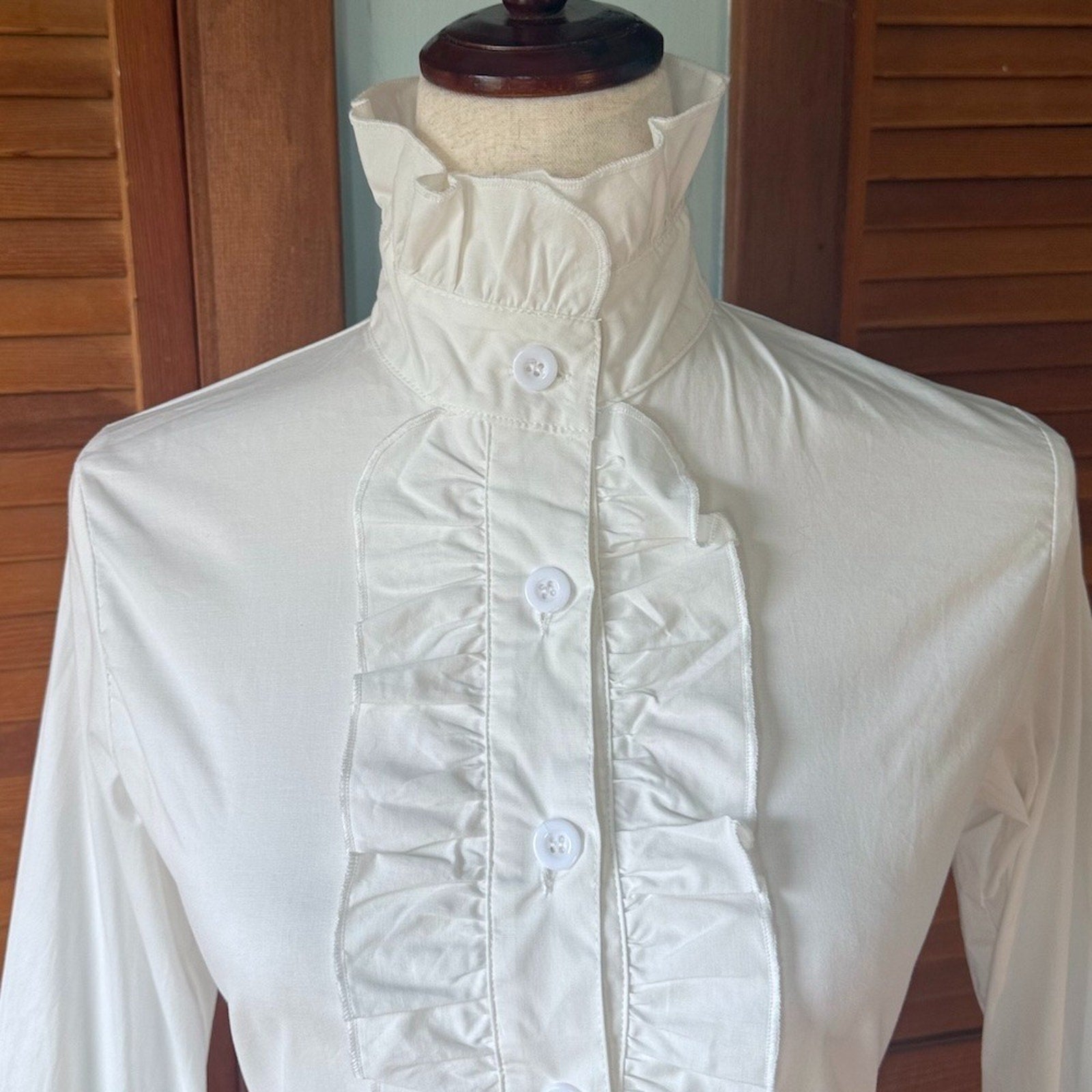 ACDC Rag Gothic Lolita EGL Aristocrat Ouji White Jabot Shirt S
