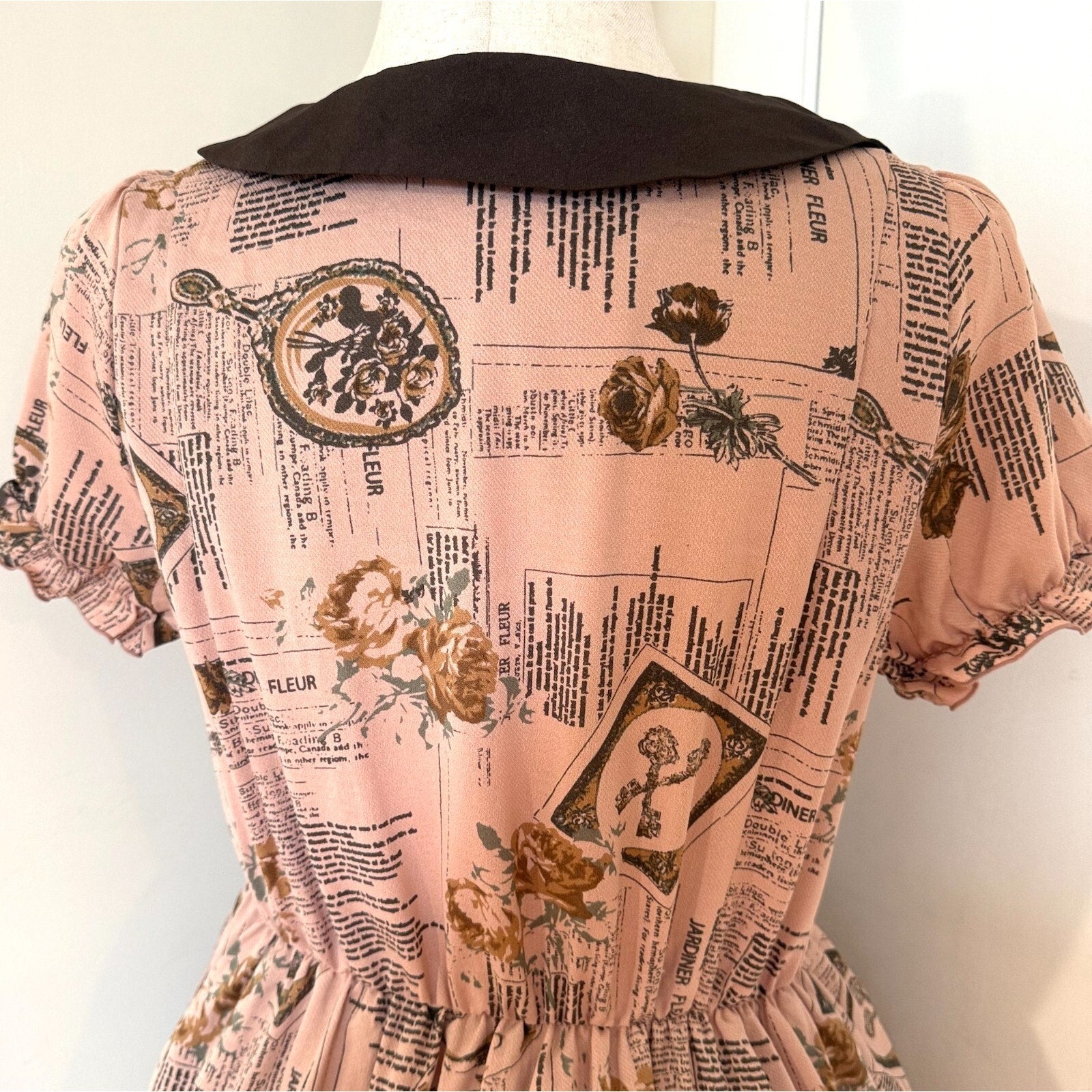 Axes Femme Victorian J-fashion Kawaii Jirai Himekaji French Poetry Pink Dress M