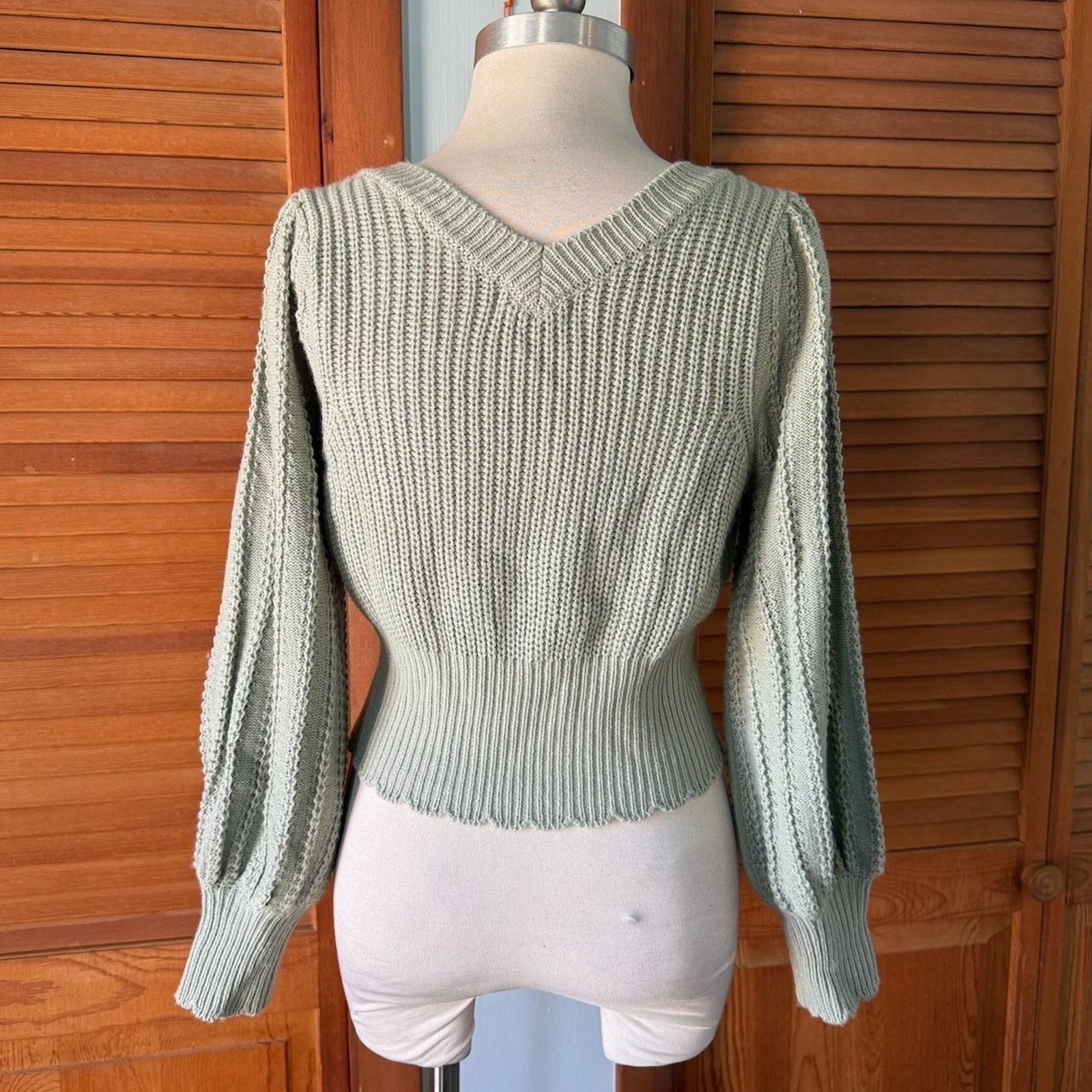 Liz Lisa J-Fashion Jirai Kei Himekaji Fairycore Green Flower Button Sweater Top
