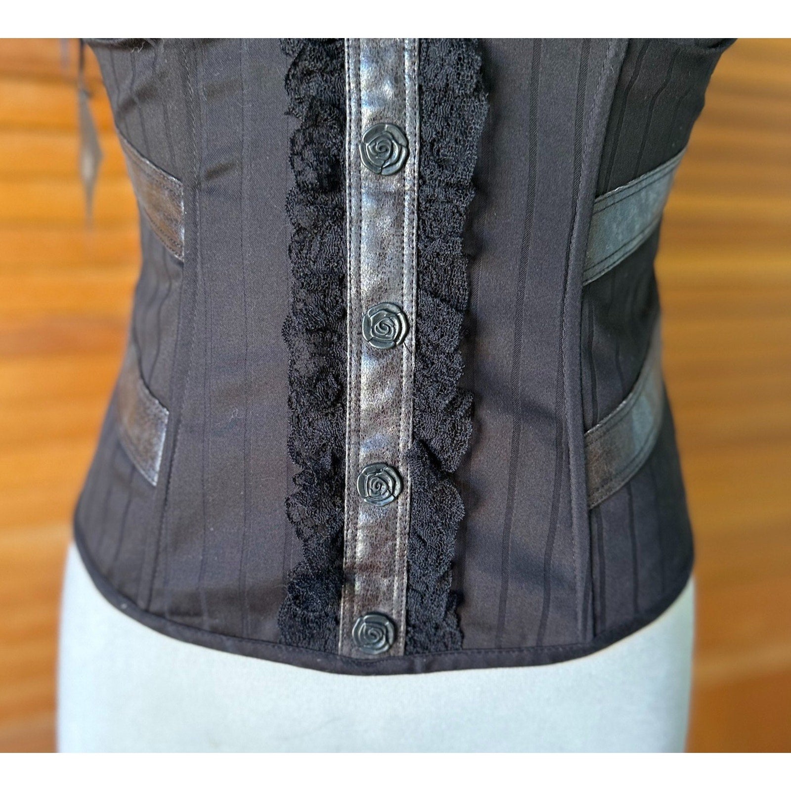 Vintage Lip Service War of the Roses Gothic Victorian Steampunk Cami Top M
