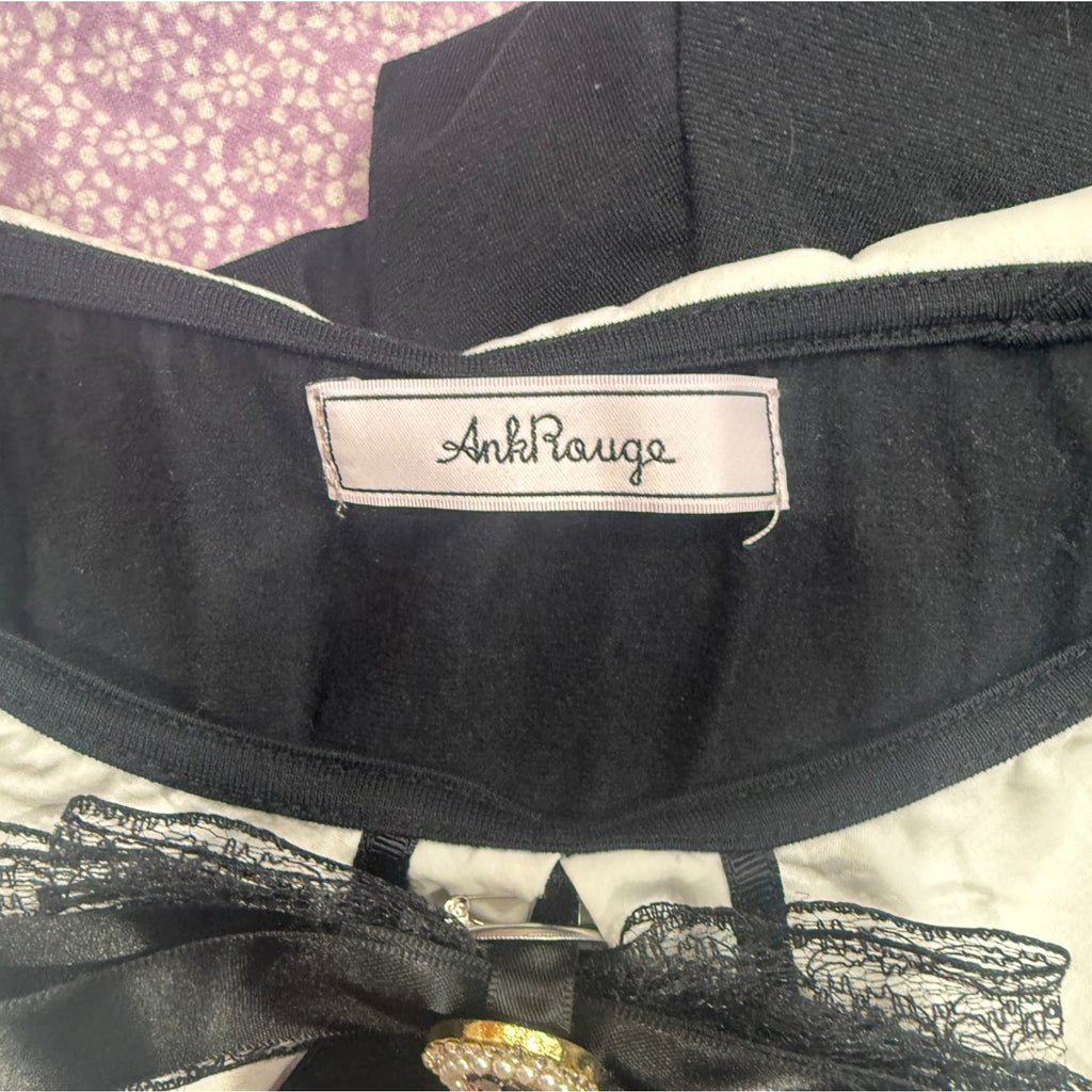 J-fashion Ank Rouge Gyaru Kawaii Dollcore Cutecore Black Sailor Collar Dress M