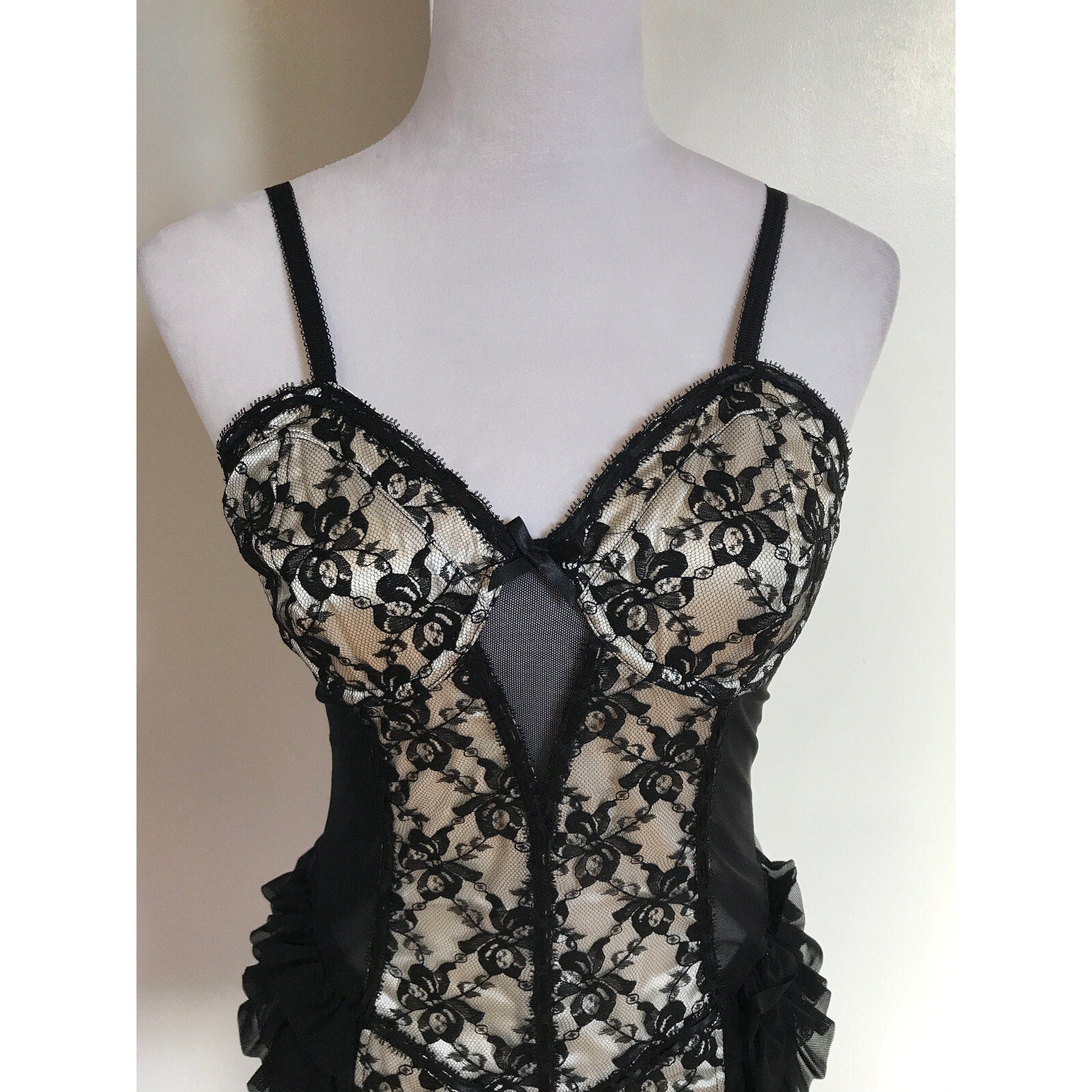 Lip Service Vintage Vaudeville Vamps Gothic Victorian Lace & Mesh Dress