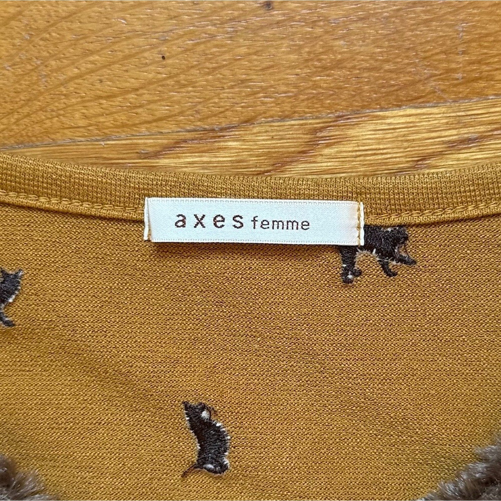 Axes Femme J-fashion Gyaru Himekaji Harajuku Kawaii Yellow Kitty Cat Top M