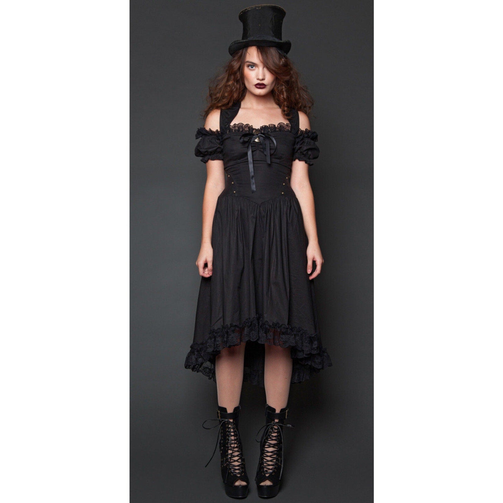 Vintage Lip Service Winchester Steampunk Victorian Gothic Lolita Fairy Dress XS