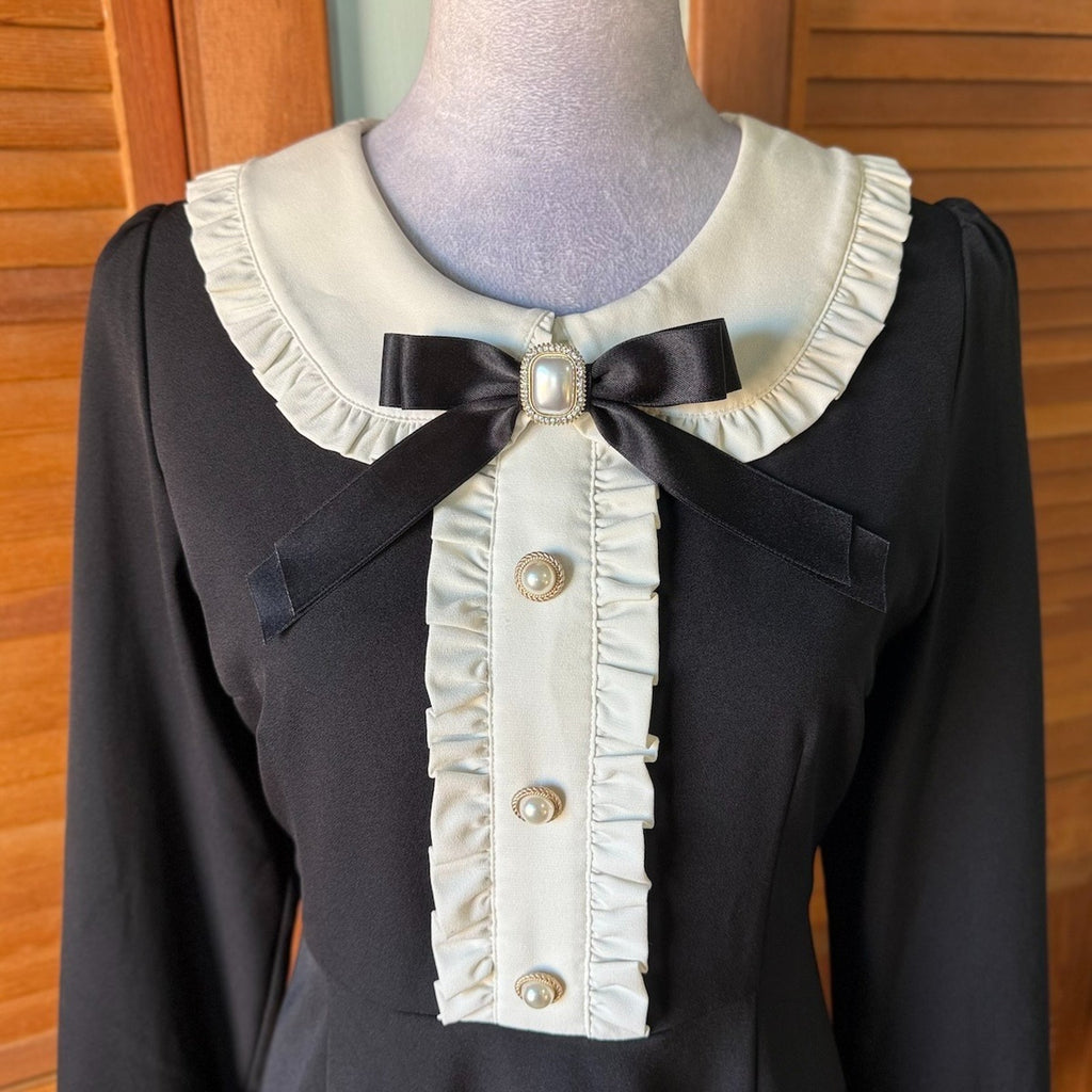 Ank Rouge J-fashion EGL Jirai Gyaru Wednesday Black Black & White Dress M