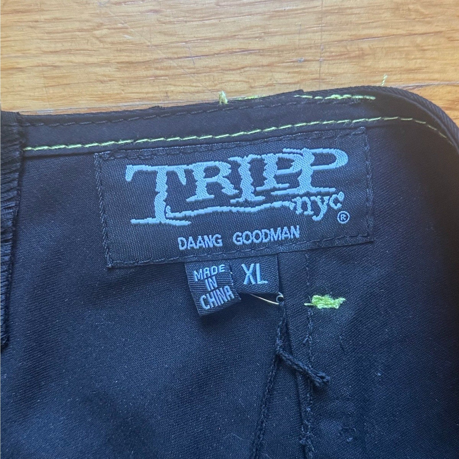 Tripp NYC Gothic Lolita Punk Black Green Lace & Chains Tulle Tutu Mini Skirt XL