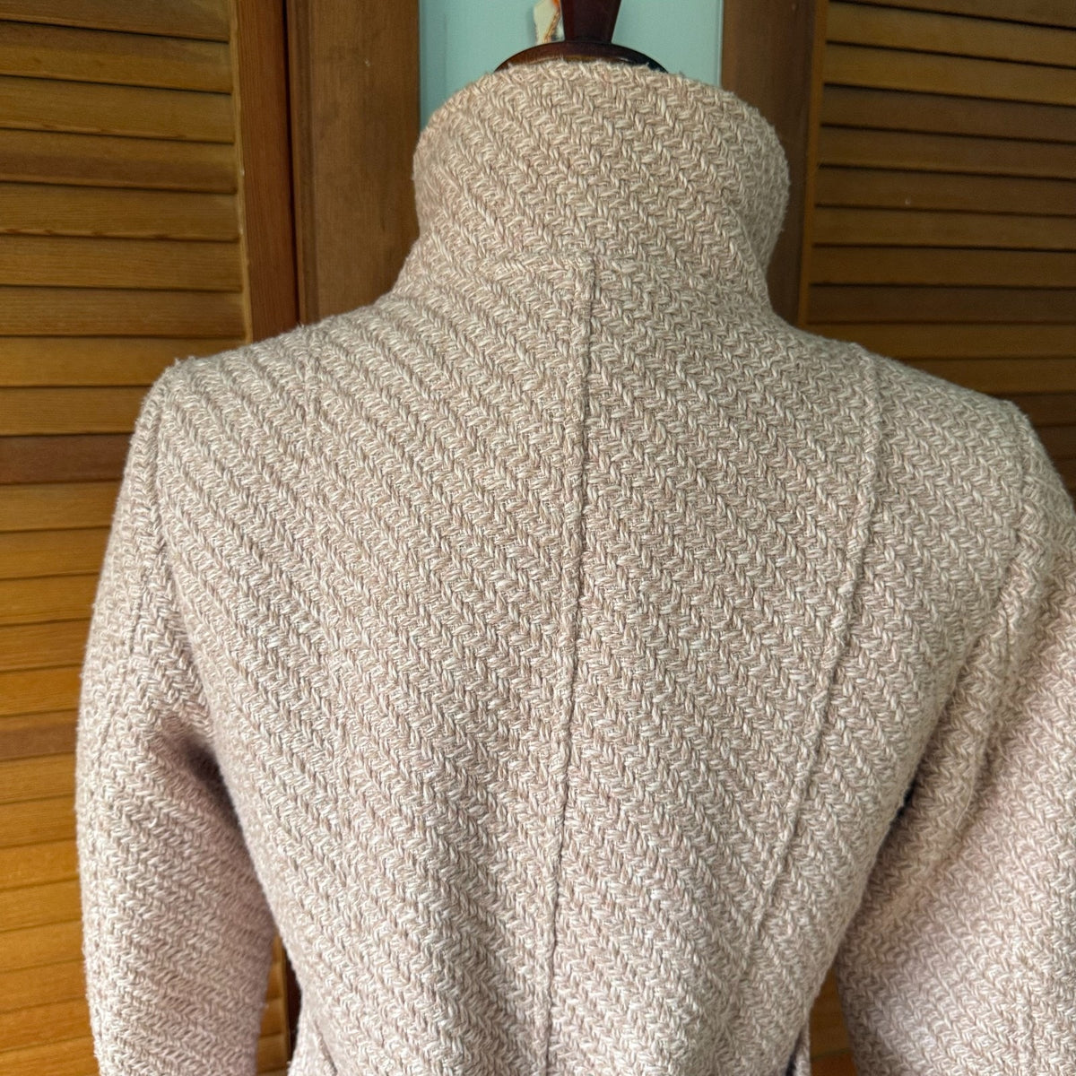 Dollcore Dolly Gyaru Himekaji Pink Oversized Collar Pea Coat Jacket S