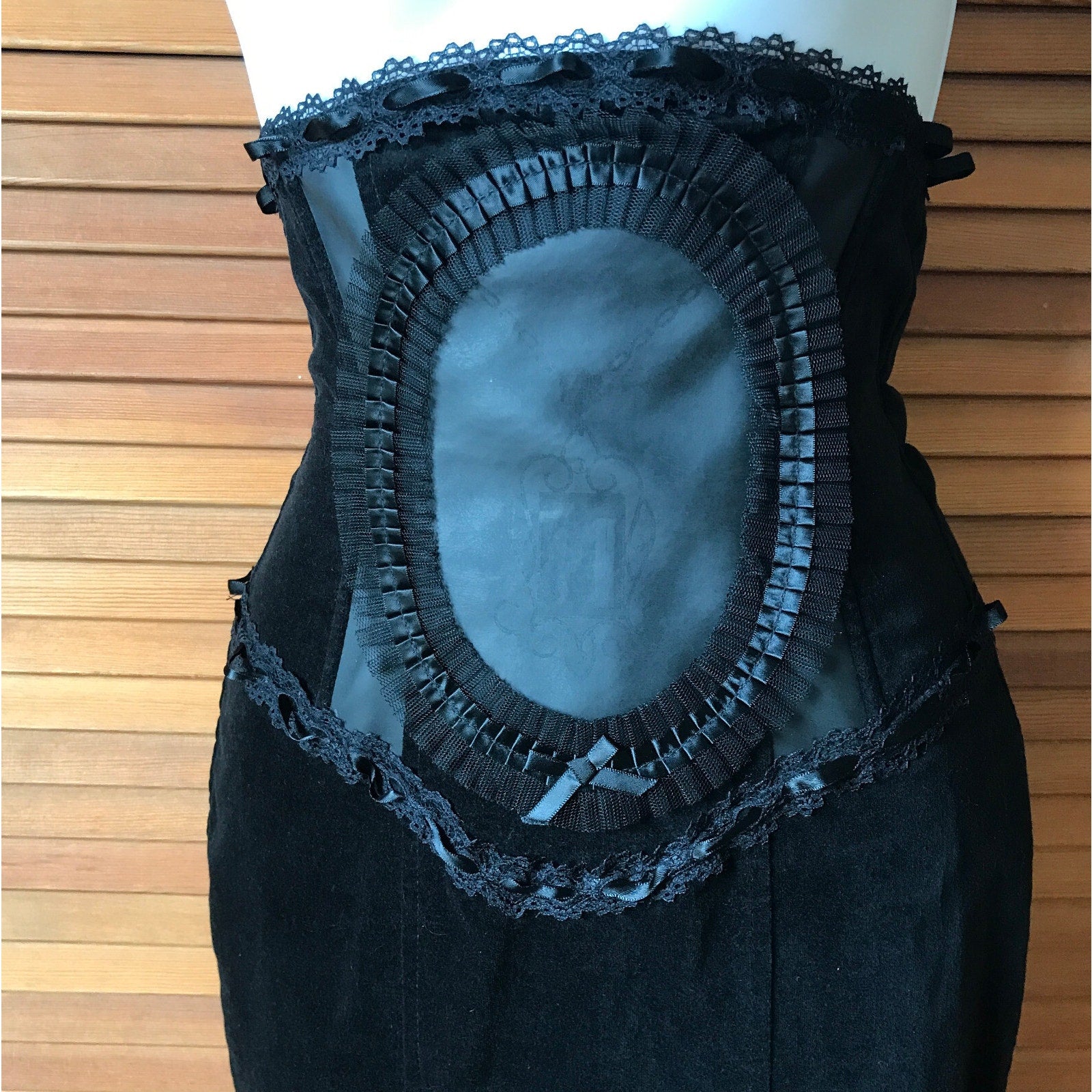 Vintage Lip Service Lost Velvet Empire Gothic Victorian Steampunk Skirt XS