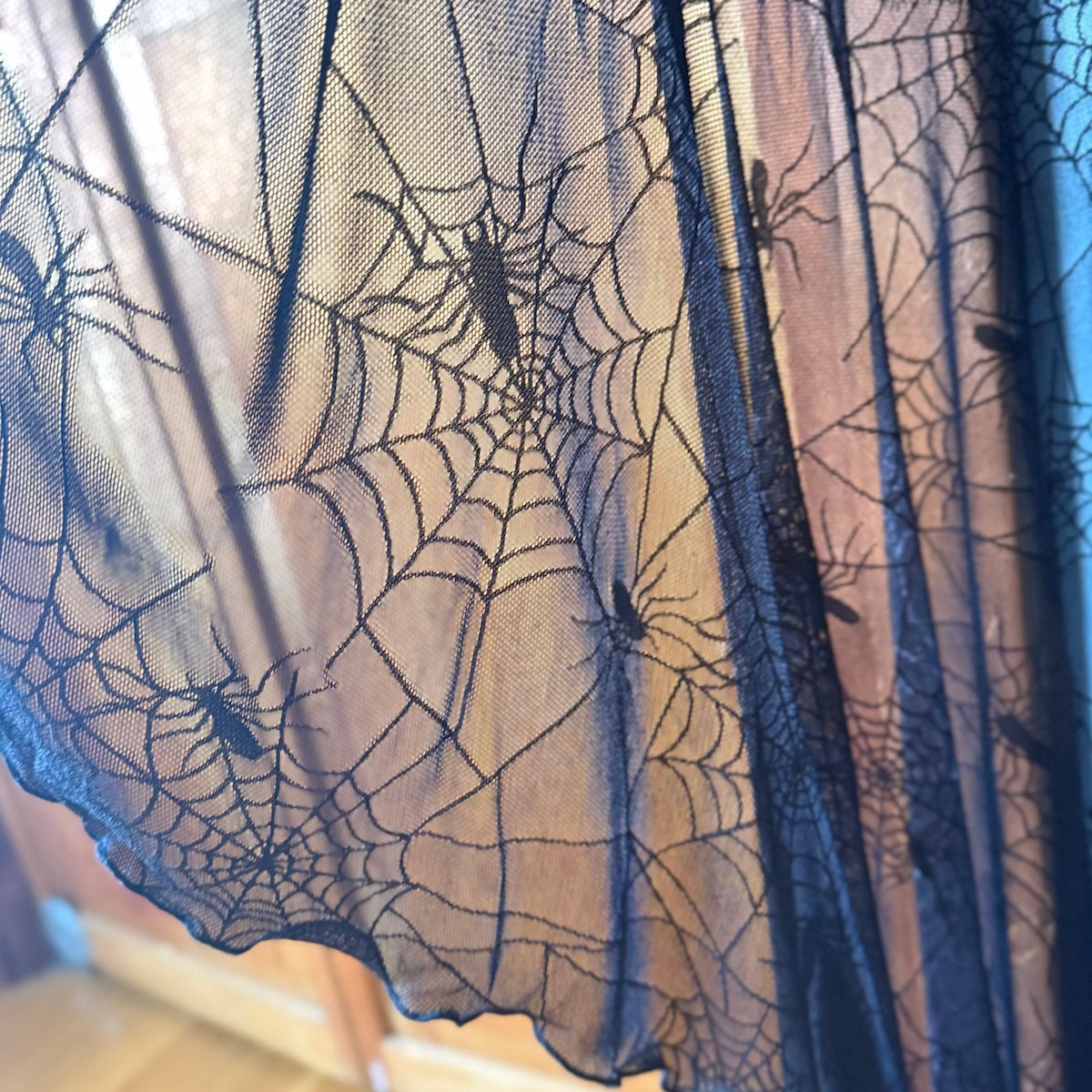 Devil Fashion Spiderweb Enchantment Garden Goth High-Low Skirt