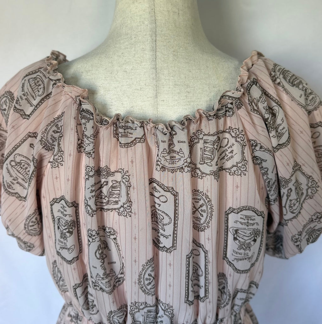 Axes Femme Poetique J-fashion Victorian Chocolat de Paris Pink Dress M
