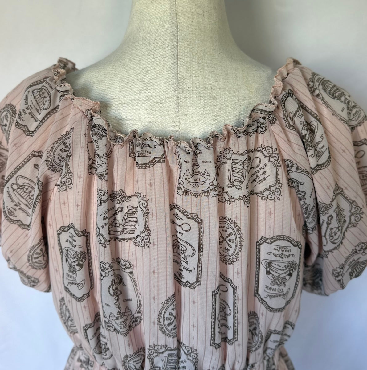 Axes Femme Poetique J-fashion Victorian Chocolat de Paris Pink Dress M