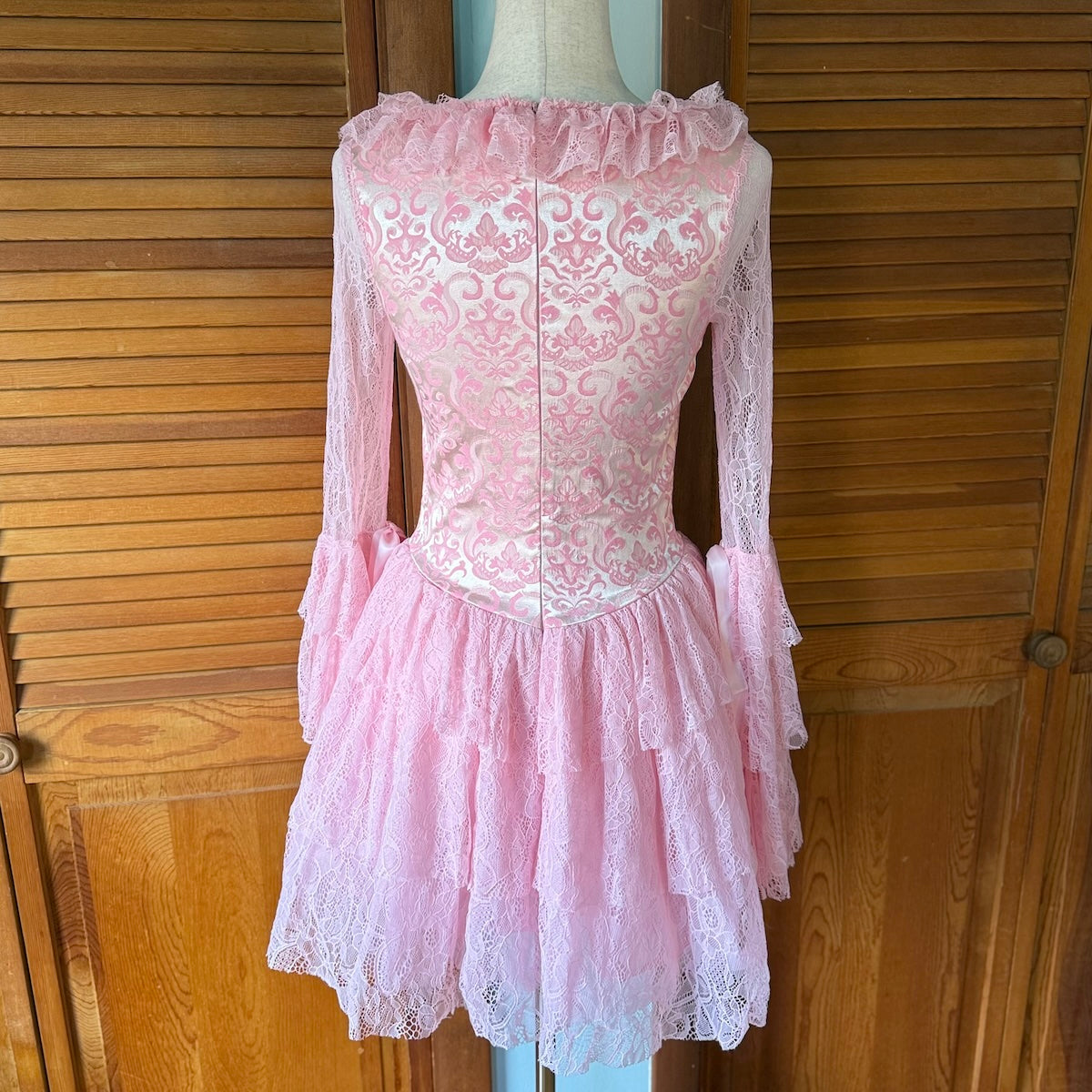 Dolls Kill Pastel Goth Victorian Marie Antoinette They'll Eat Cake Pink Dress