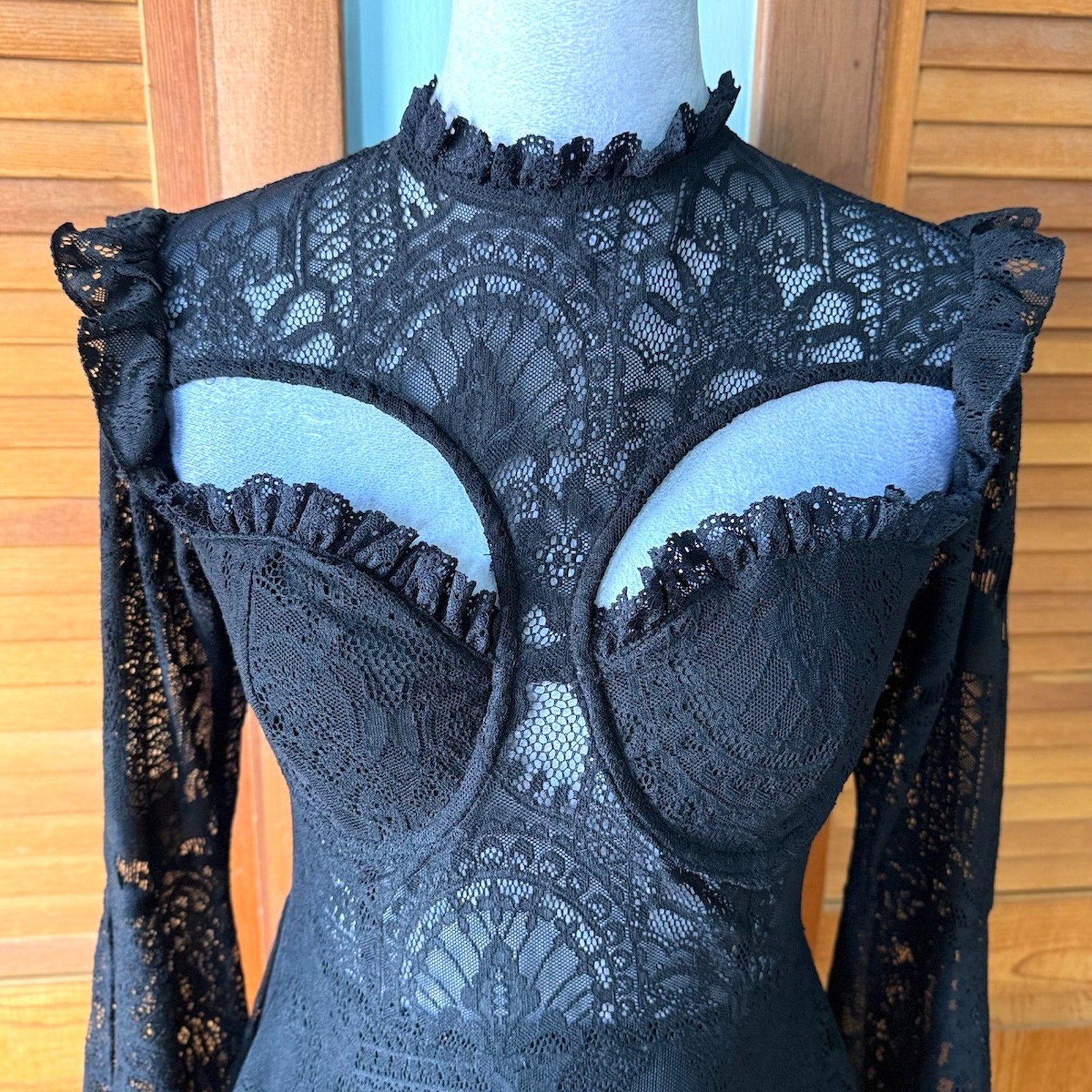 Killstar Rare Gothic Victorian Vampire Vkei Dark Fairycore Black Lace Dress S