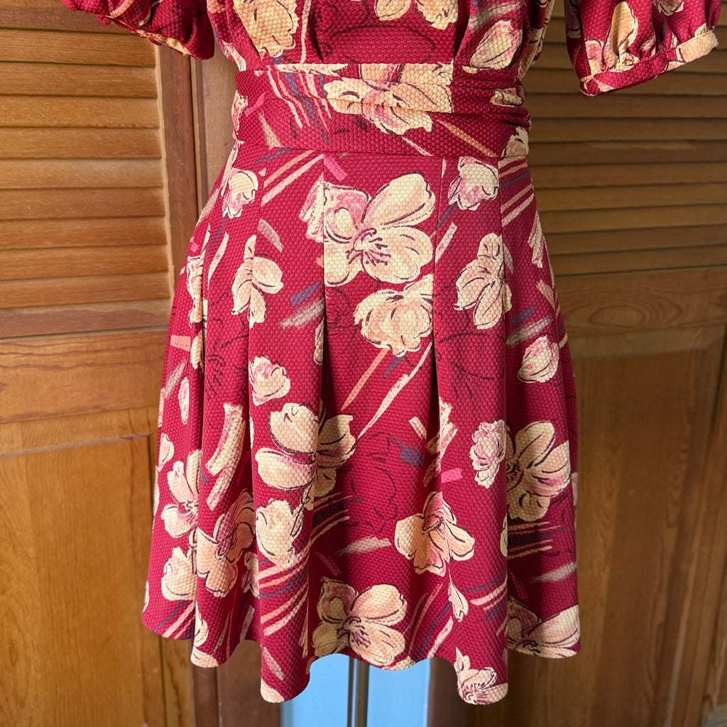 Liz Lisa J-fashion Jirai Kei Gyaru Red Yellow Flower Bow Dress XS-S