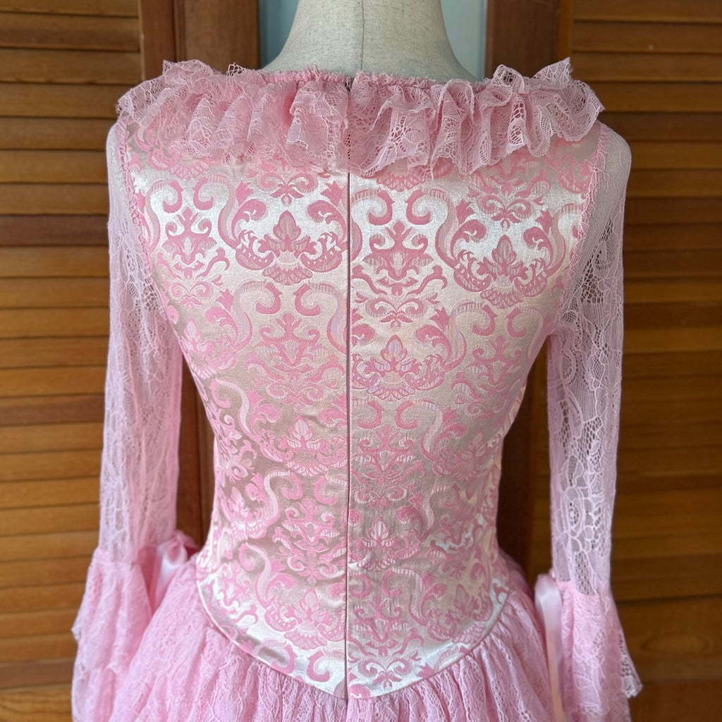 Dolls Kill Pastel Goth Victorian Marie Antoinette They'll Eat Cake Pink Dress