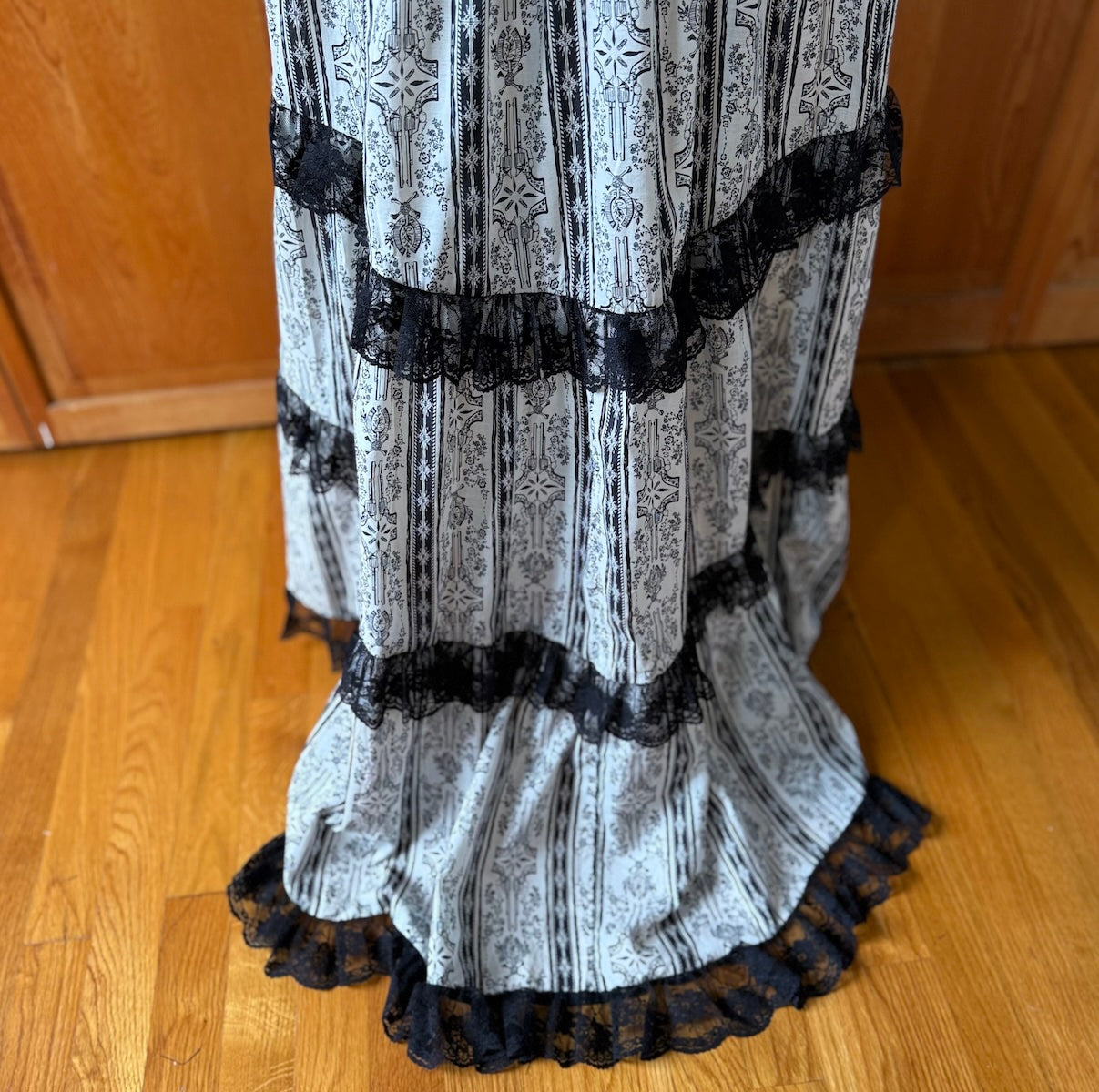 Vintage Lip Service Winchester Emporium Gothic Steampunk Victorian High Waist Skirt