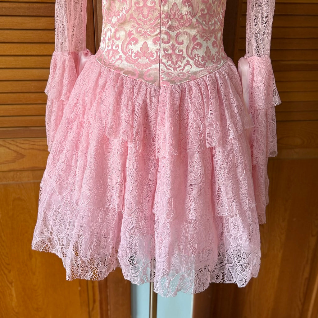 Dolls Kill Pastel Goth Victorian Marie Antoinette They'll Eat Cake Pink Dress