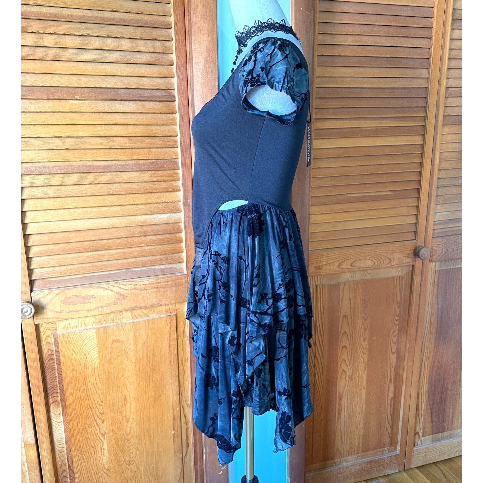 Dolls Kill Garden Goth Beautiful Disaster Garter Pixie Fairycore Dolly Dress
