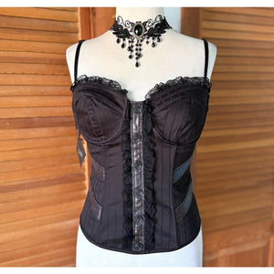 Vintage Lip Service War of the Roses Gothic Victorian Steampunk Cami Top M