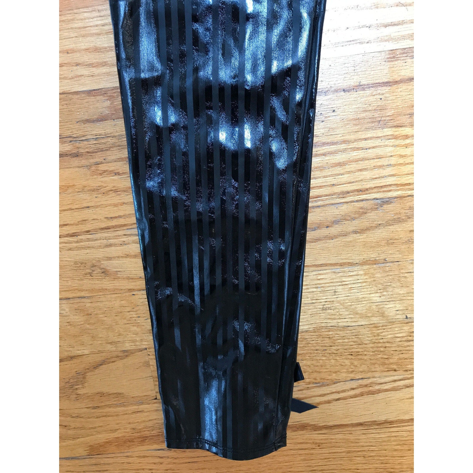 Vintage Lip Service Black Diamond Dynasty Gothic Vinyl Lace-Up Back Pants XS