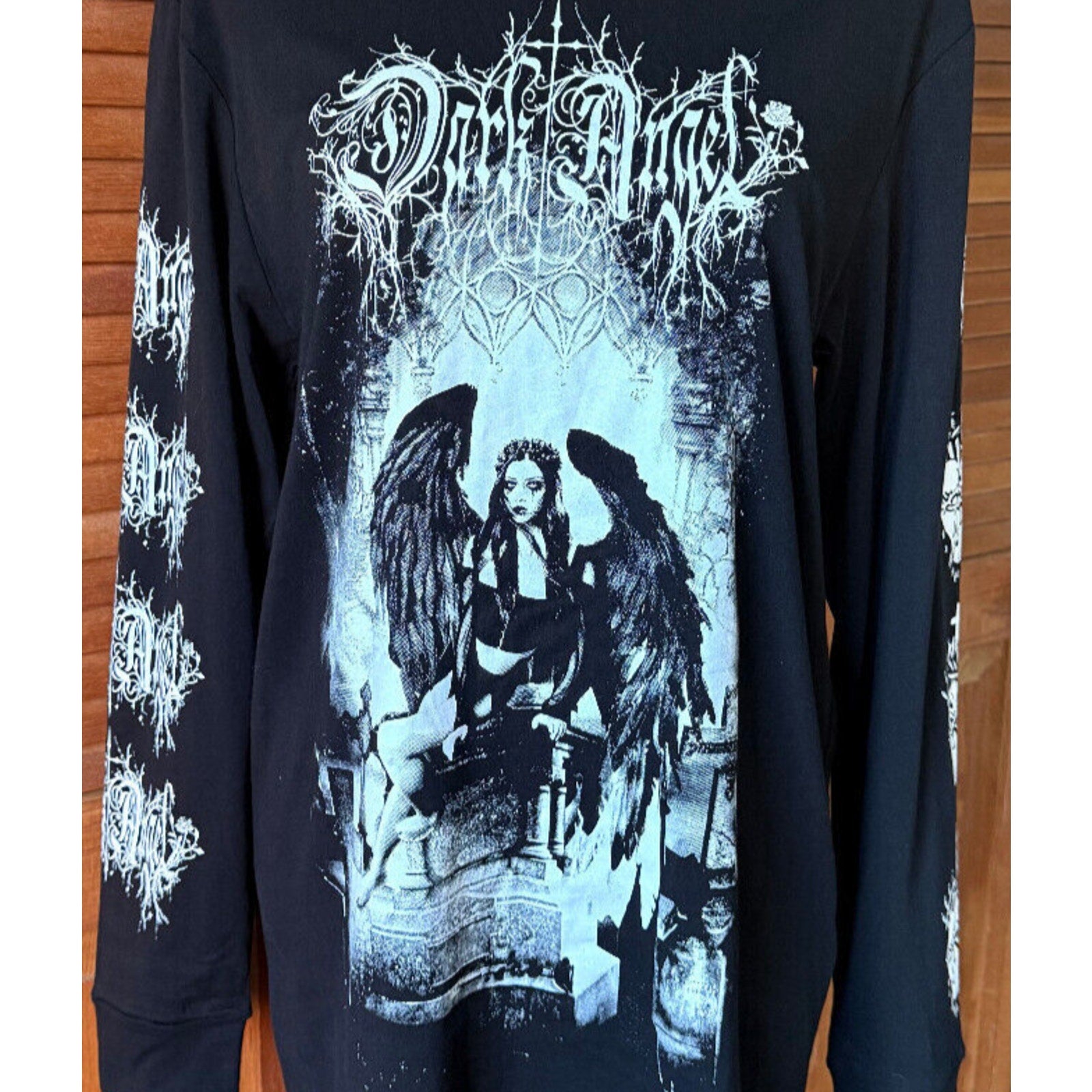 Dolls Kill Gothic Punk Victorian Fallen Angel Unisex Long Sleeve Tee Mini Dress