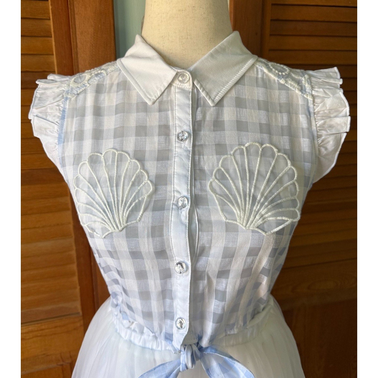 Liz Lisa J-fashion Lolita Jirai Gyaru Dollcore Mermaidcore White Shell Dress XS
