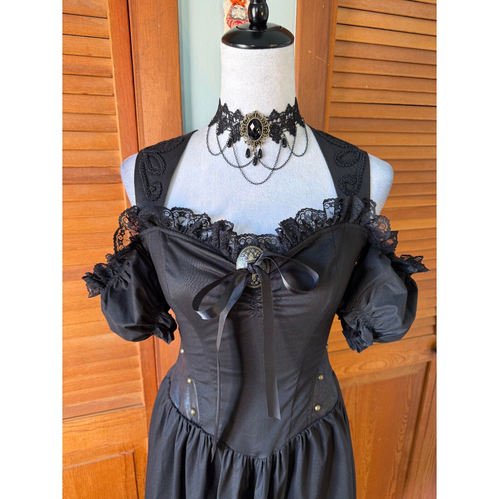 Vintage Lip Service Winchester Steampunk Victorian Gothic Lolita Fairy Dress XS