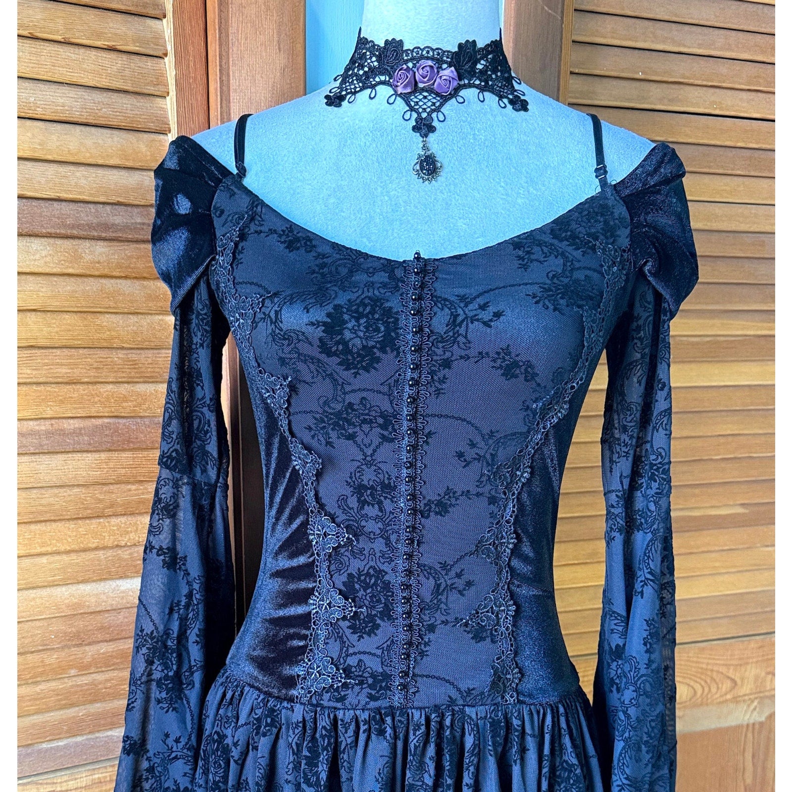 Gothic Victorian EGL Lolita Dark Fairycore Princess of Darkness Dress