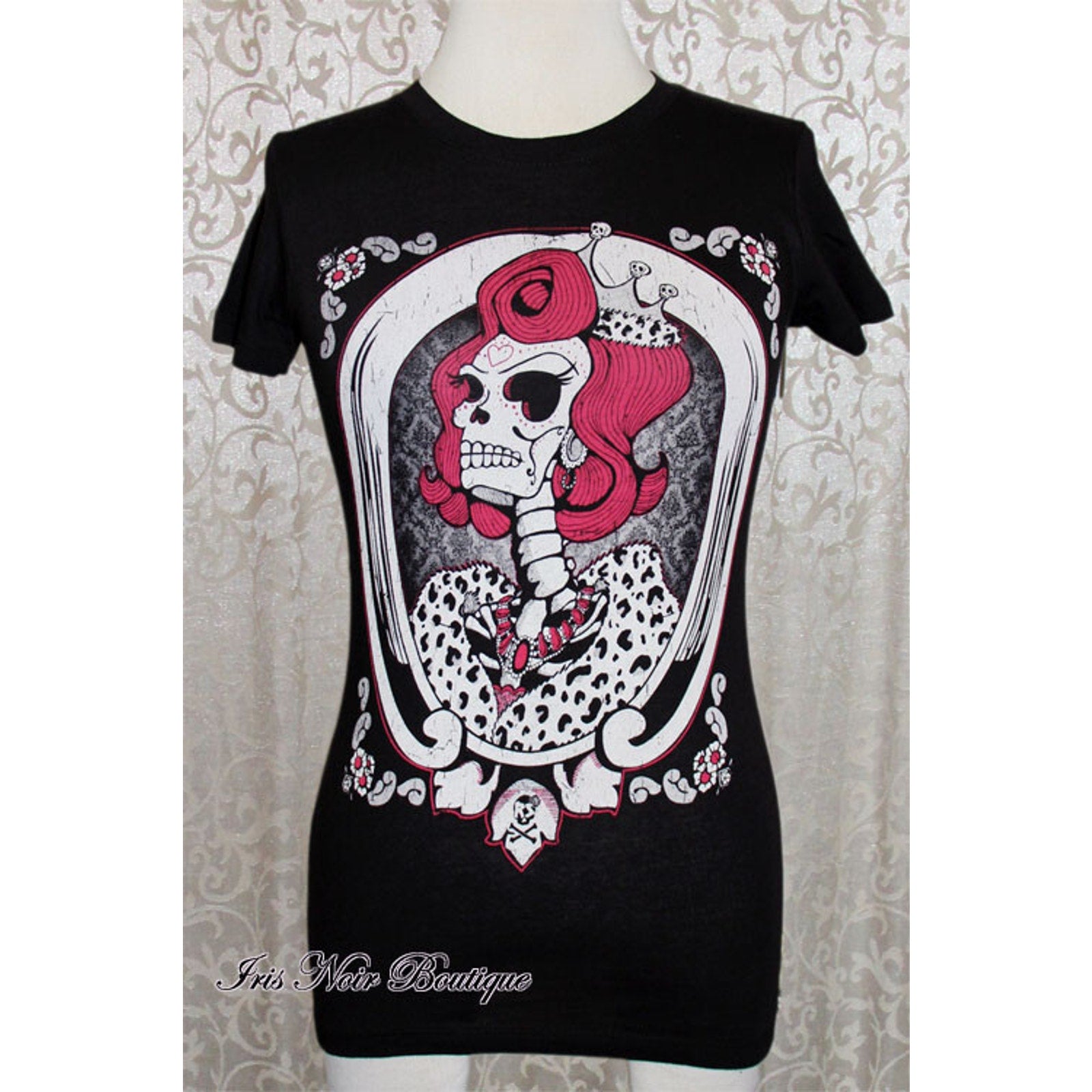 Punk Goth Horror Gothic Lolita Punk God Save the Queen T-shirt Tee S