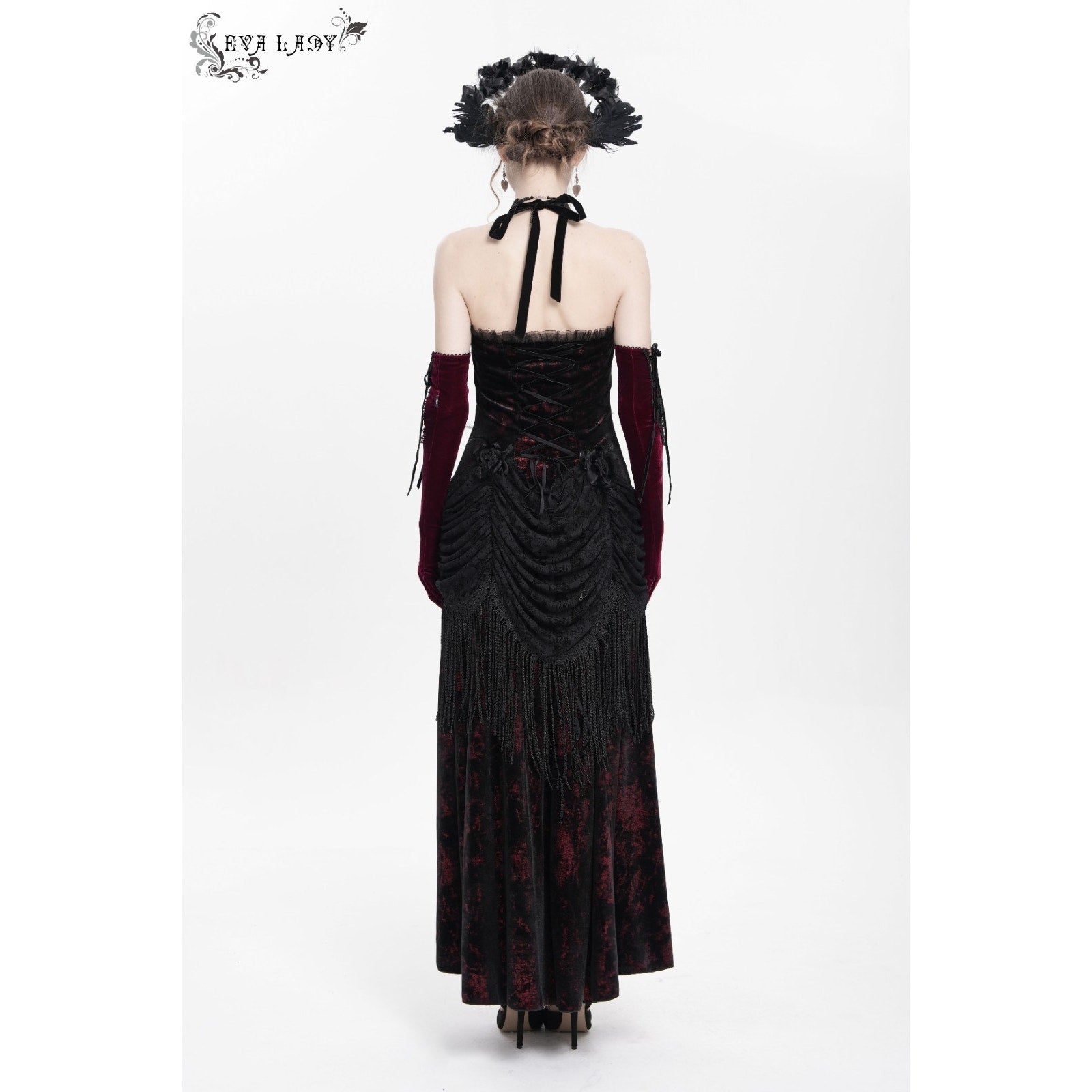 Devil Fashion Gothic Victorian Vampire Vkei Murderous Intents Velvet Dress
