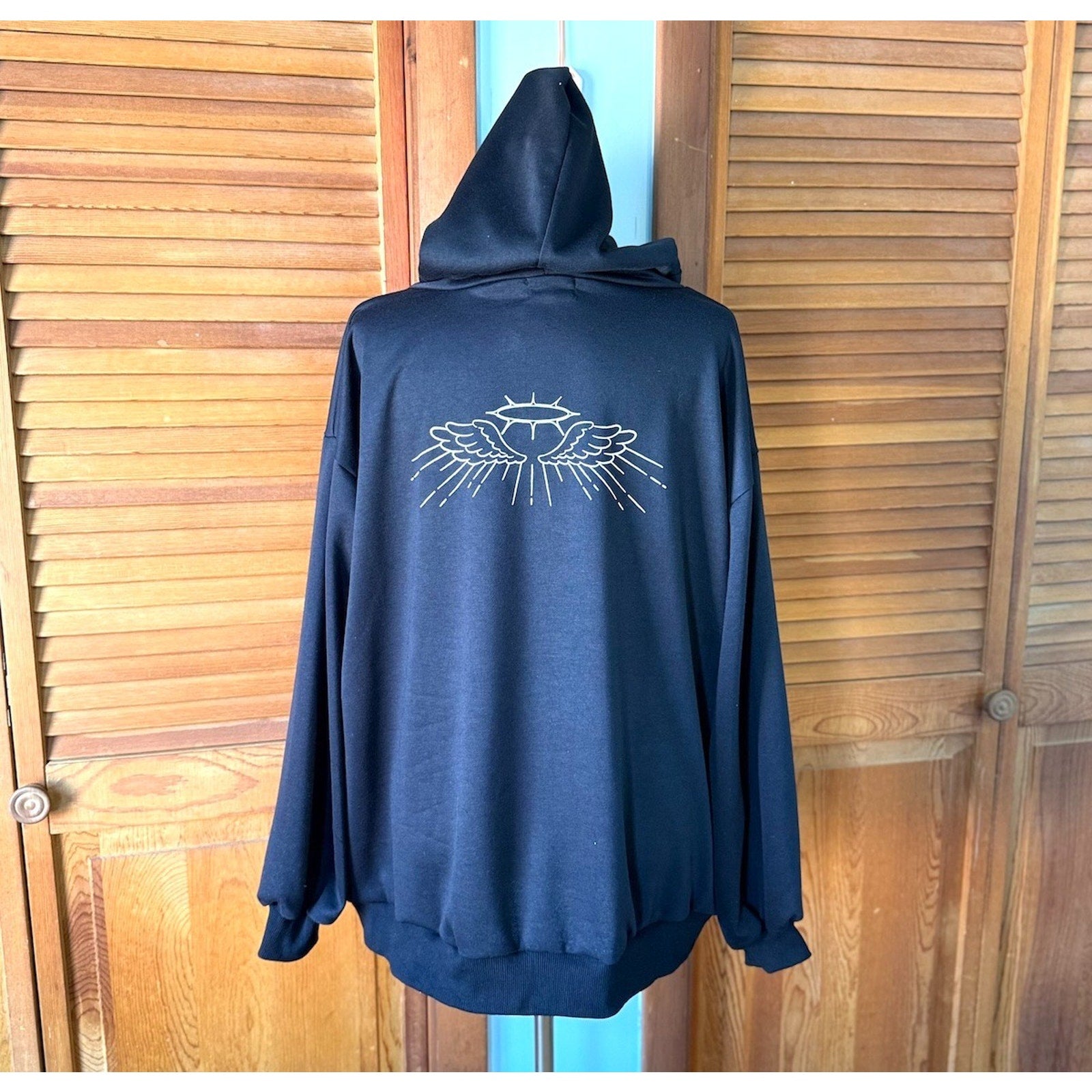 ACDC Rag Lolita EGL Yami Kawaii Devil Punk Kitty Cat Ears Black Hoodie Top