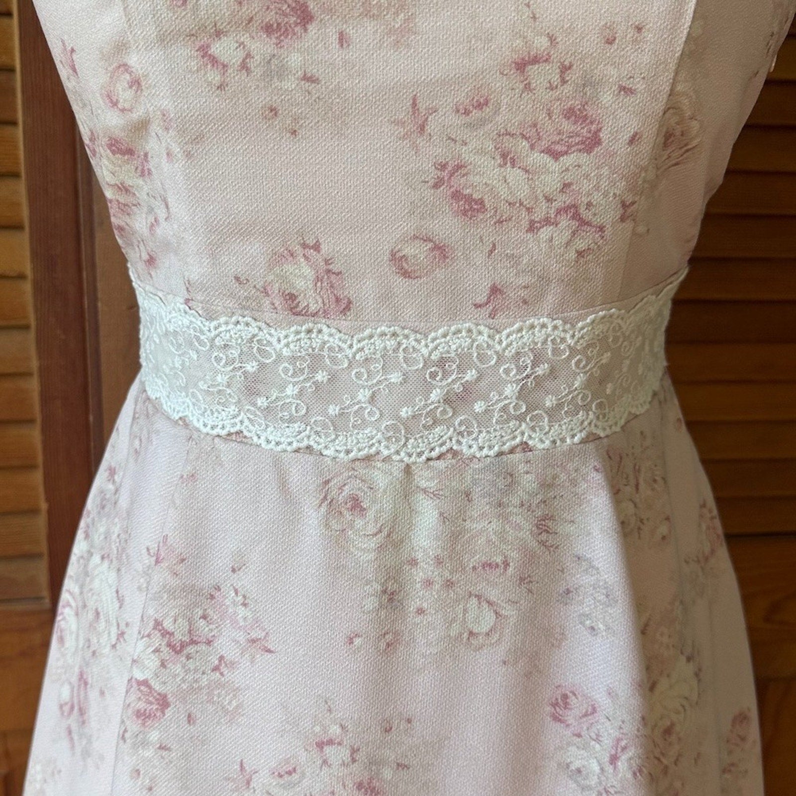 Liz Lisa J-fashion Gyaru Himekaji Light Pink Rose White Lace Summer Dress S