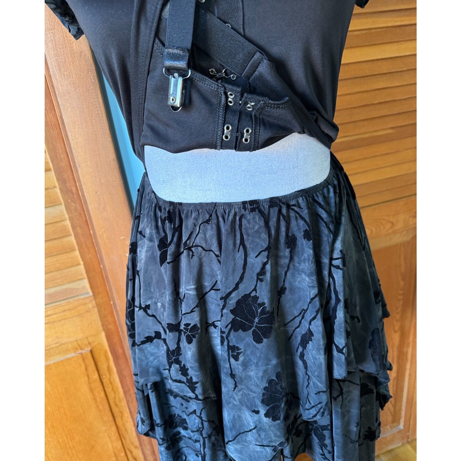 Dolls Kill Garden Goth Beautiful Disaster Garter Pixie Fairycore Dolly Dress