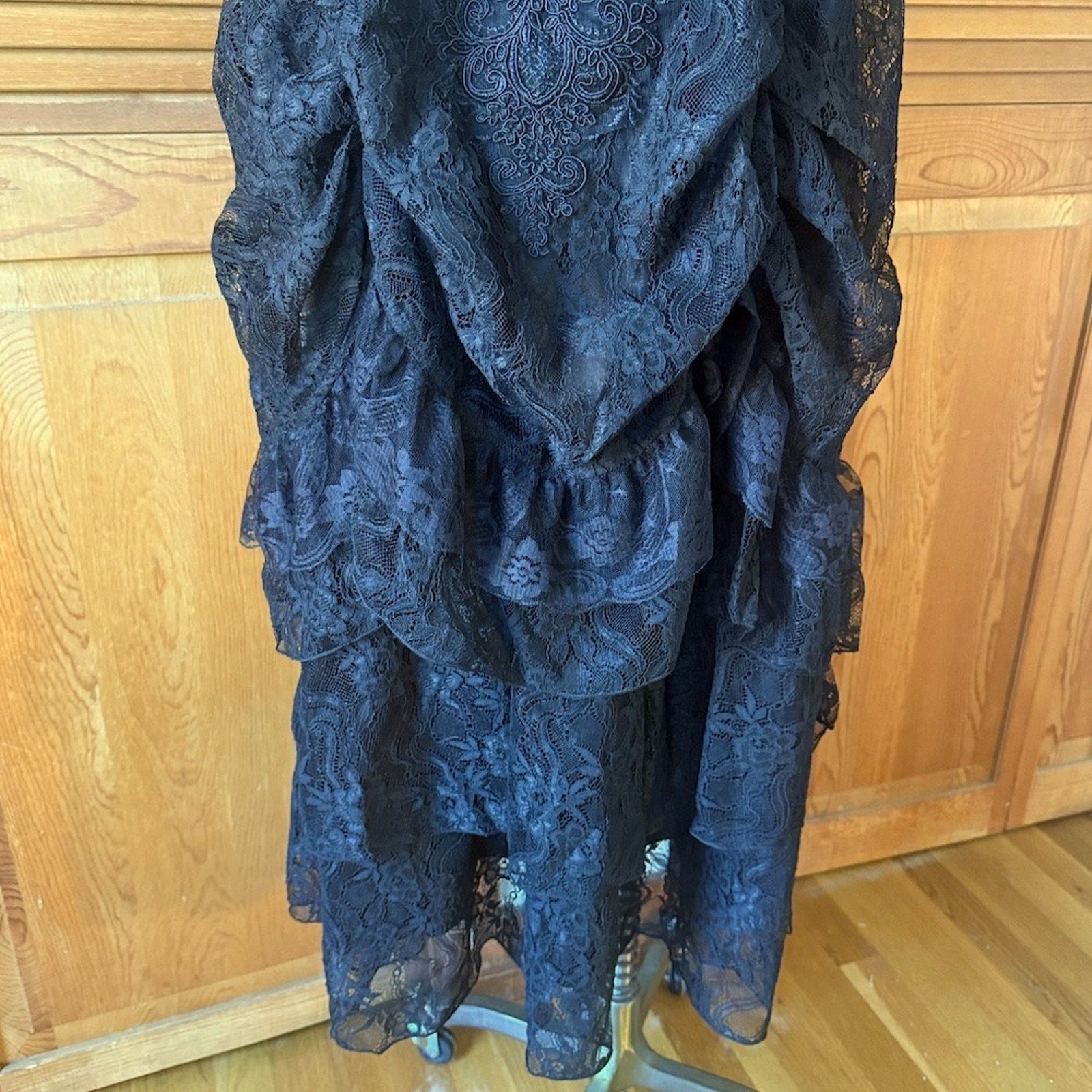 Dark in Love Gothic Victorian Vampire Vkei Black Lace & Ruffle Skirt XS-XL