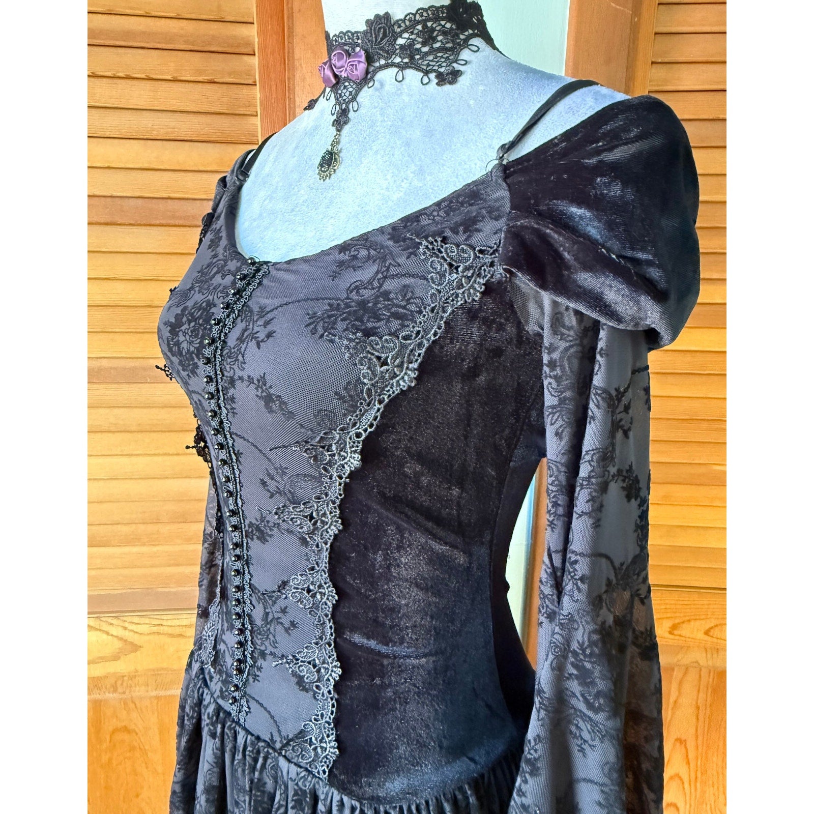 Gothic Victorian EGL Lolita Dark Fairycore Princess of Darkness Dress