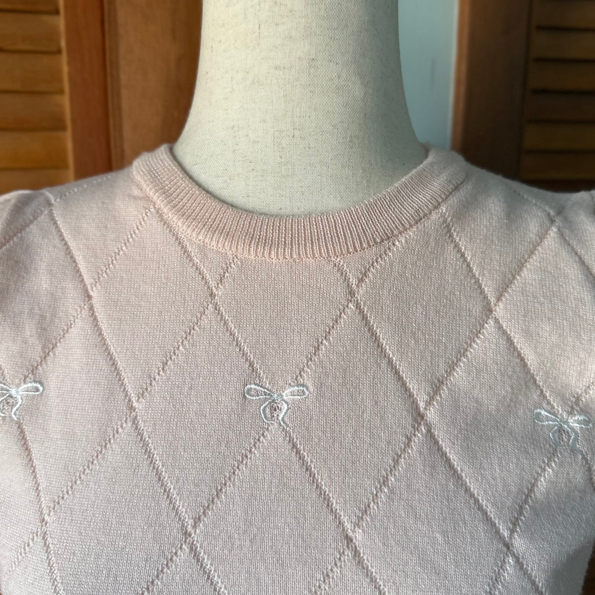 GRL J-Fashion Kawaii Harajuku Pink Bow Cropped Top S