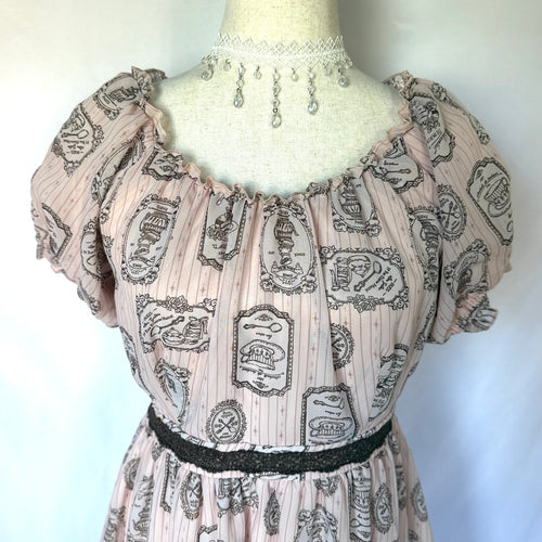 Axes Femme Poetique J-fashion Victorian Chocolat de Paris Pink Dress M