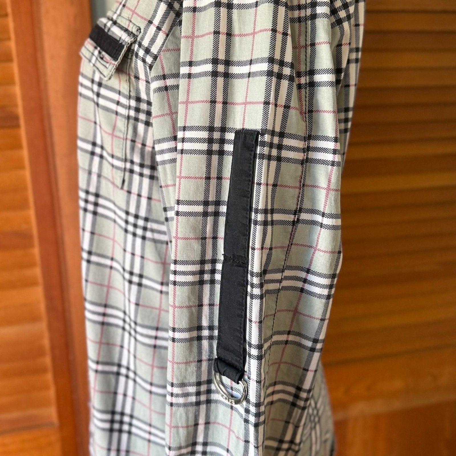 Vintage Tripp NYC Punk Goth Y2K Gray Plaid Cotton Unisex Shirt M-XL