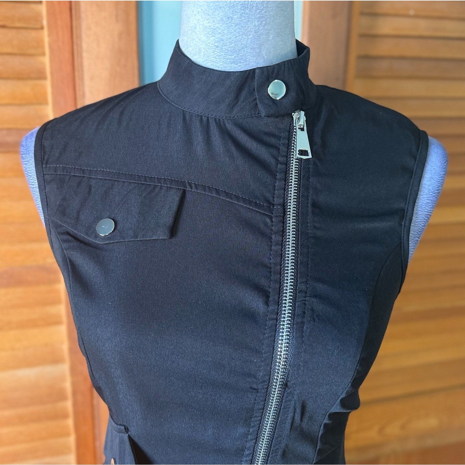 Punk Goth Lolita Cute x Military Black Zipper Halter Belted Mini Dress