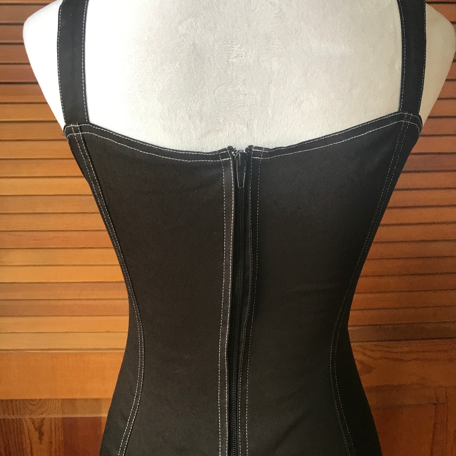 Phaze UK Goth Punk Sexy Skull Back Cotton Mini Dress 10 = S