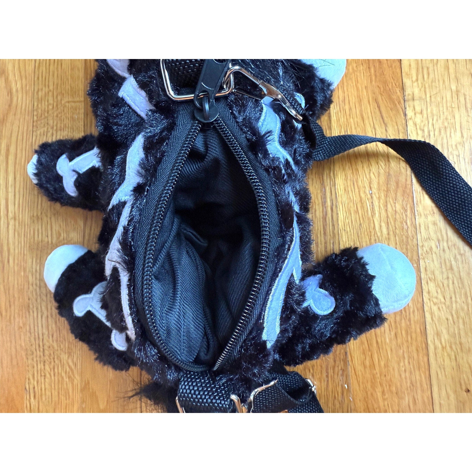 Gothic Lolita EGL Punk Kawaii Black Skeleton Zombie Unicorn Plushie Bag