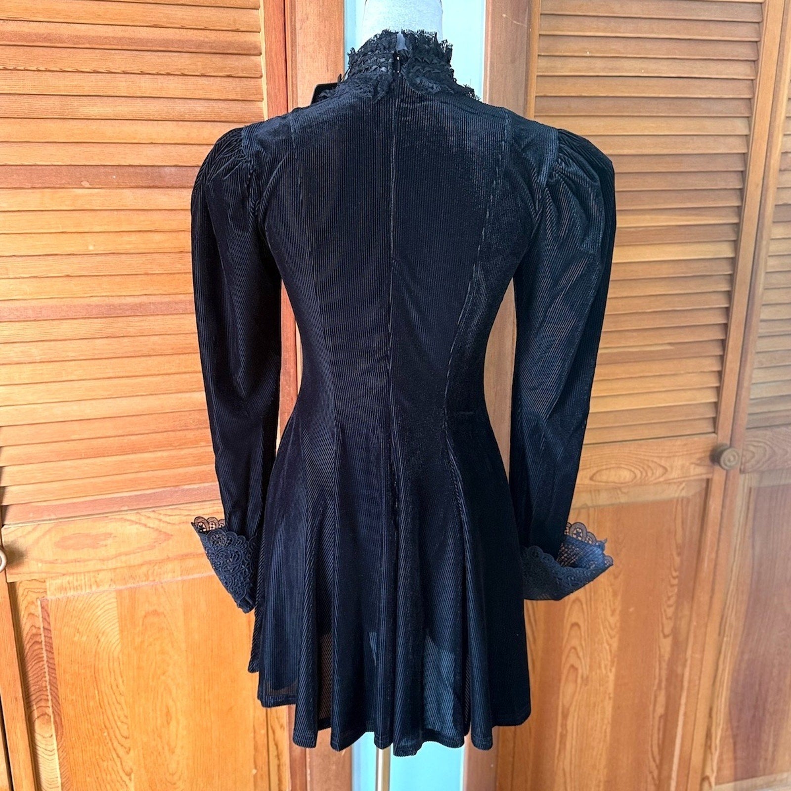 Dark In Love Gothic Victorian Lolita The Netherworld Black Velveteen Dress