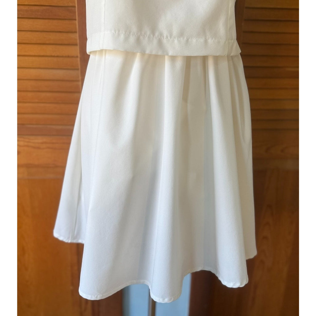 Ank Rouge J-fashion Jirai Kei Gyaru Dollcore White Sailor Collar Dress w/ Bow M