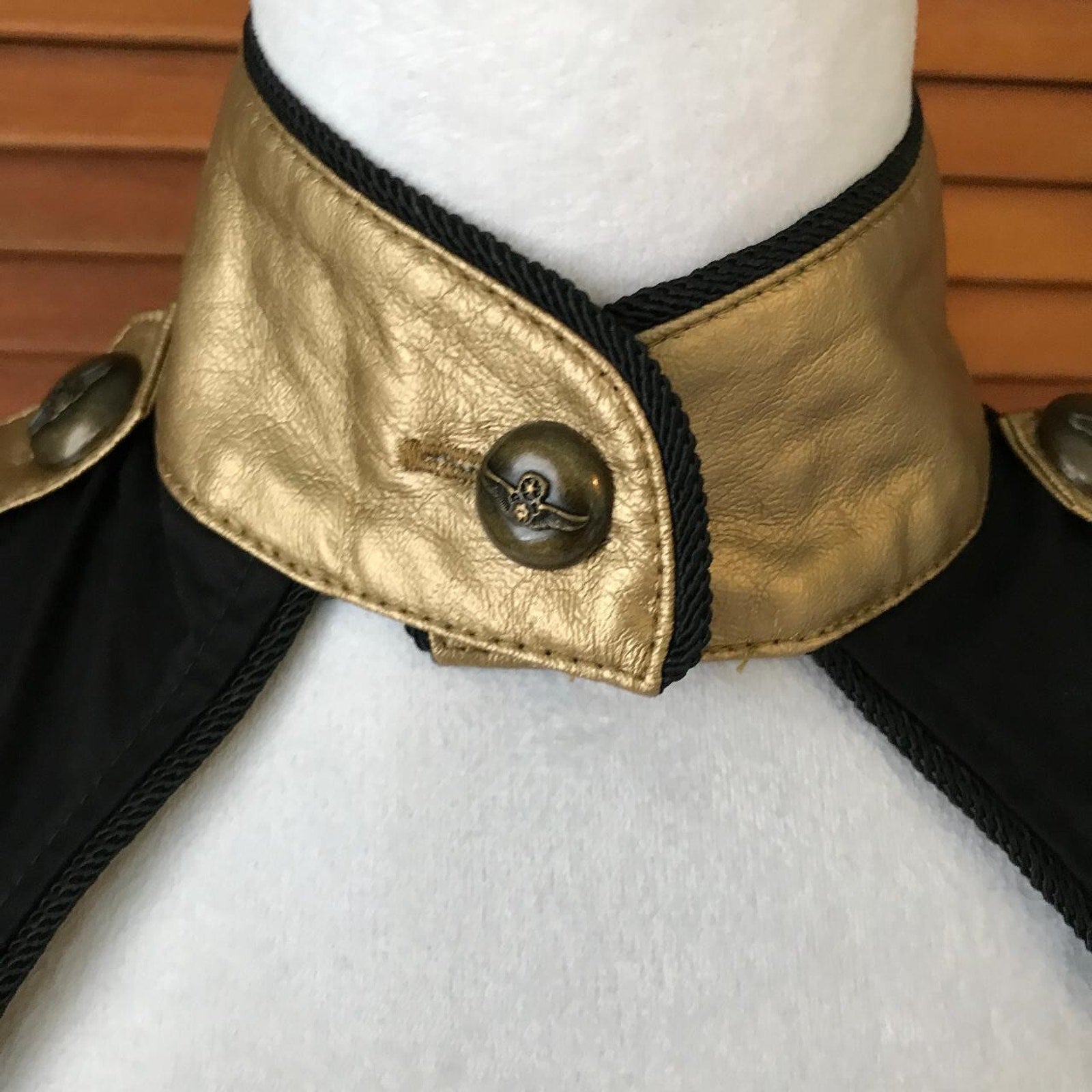 Vintage Lip Service Goth Punk Steampunk Military Cosplay Garter Tunic Dress