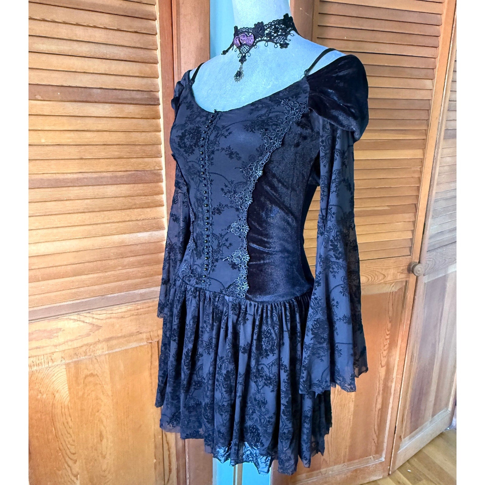 Gothic Victorian EGL Lolita Dark Fairycore Princess of Darkness Dress