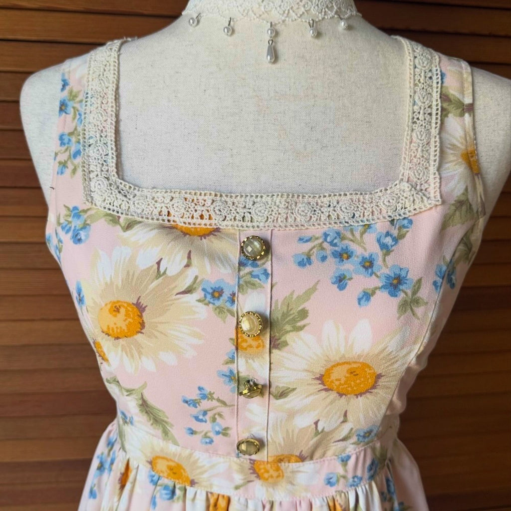 Liz Lisa J-fashion Jirai Kei Gyaru Harajuku Pink Daisies Summer Dress XS