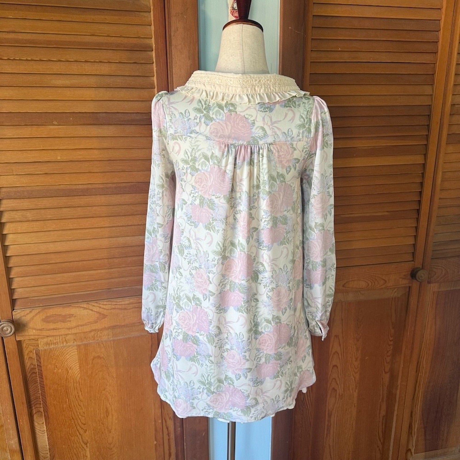J-fashion Gyaru Himekaji Cottagecore Liz Lisa Penderie Pin Rose Cream Dress XS